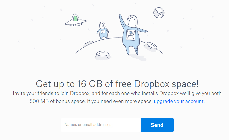 product-led growth via referral marketing in Dropbox