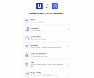 usermotion intercom grant access