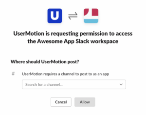 usermotion slack connect