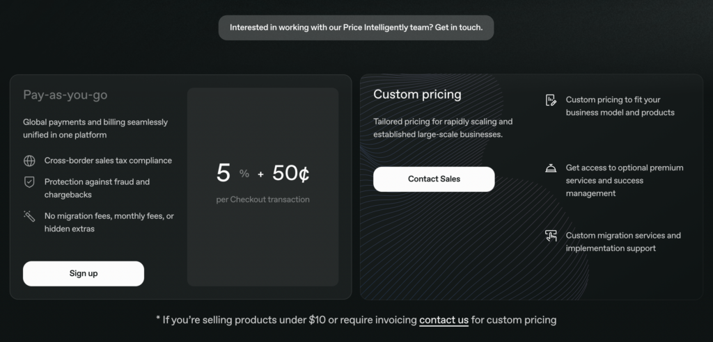 paddle usage-based pricing example