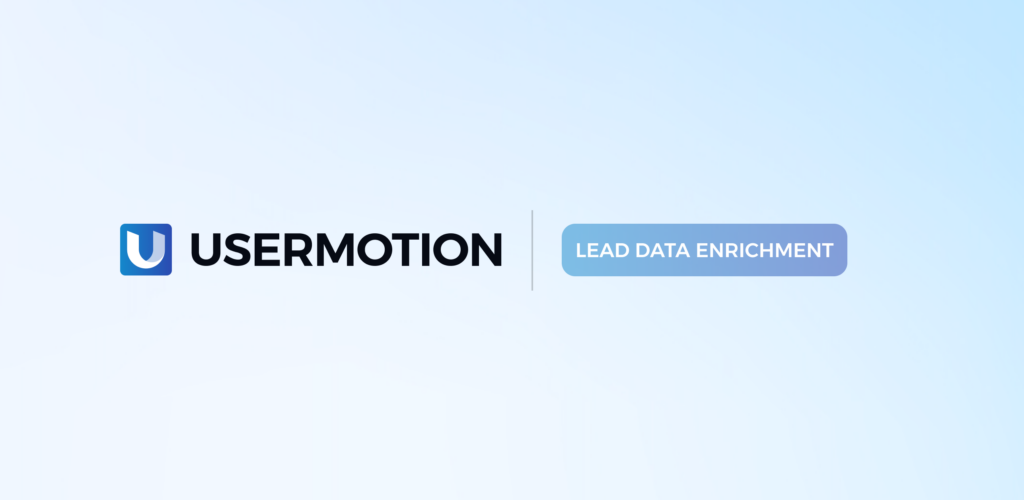 usermotion lead data enrichment